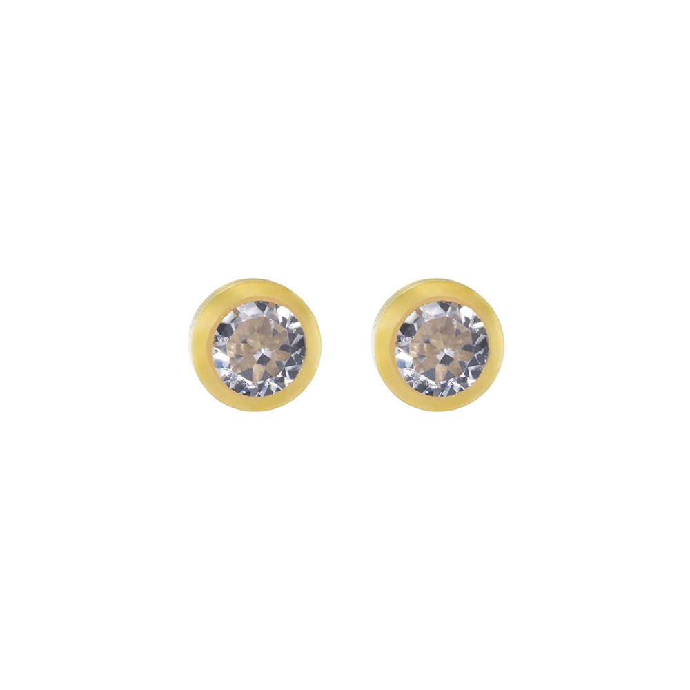 BOUCLE DORE SERTI CLOS REF 41C