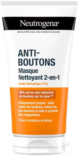 NEUTROGENA  ANTI BOUTONS 2EN1 MASQUE NET 150ML