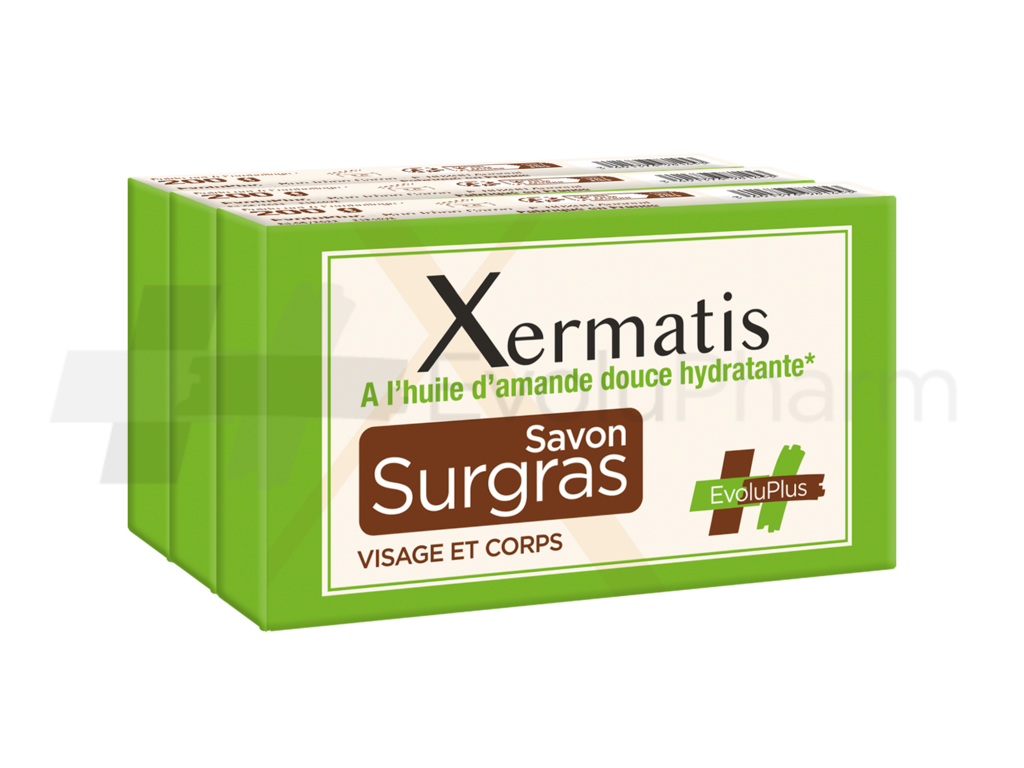 XERMATIS SAVON SURGRAS LOT DE 3X200G