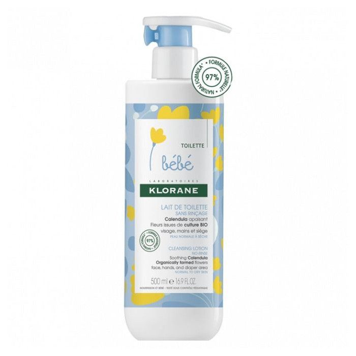 KLORANE BEBE LAIT TOILETTE SANS RINCAGE F/500ML