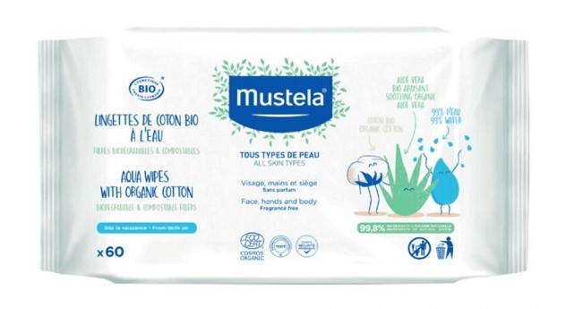 MUSTELA LINGETTTES COTON B/60