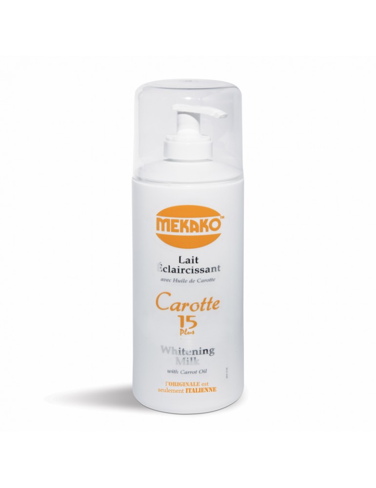 MEKAKO CAROTTE 15PLUS LAIT CORPS ECLAIRCISSANT HUILE CAROTTE 400ML