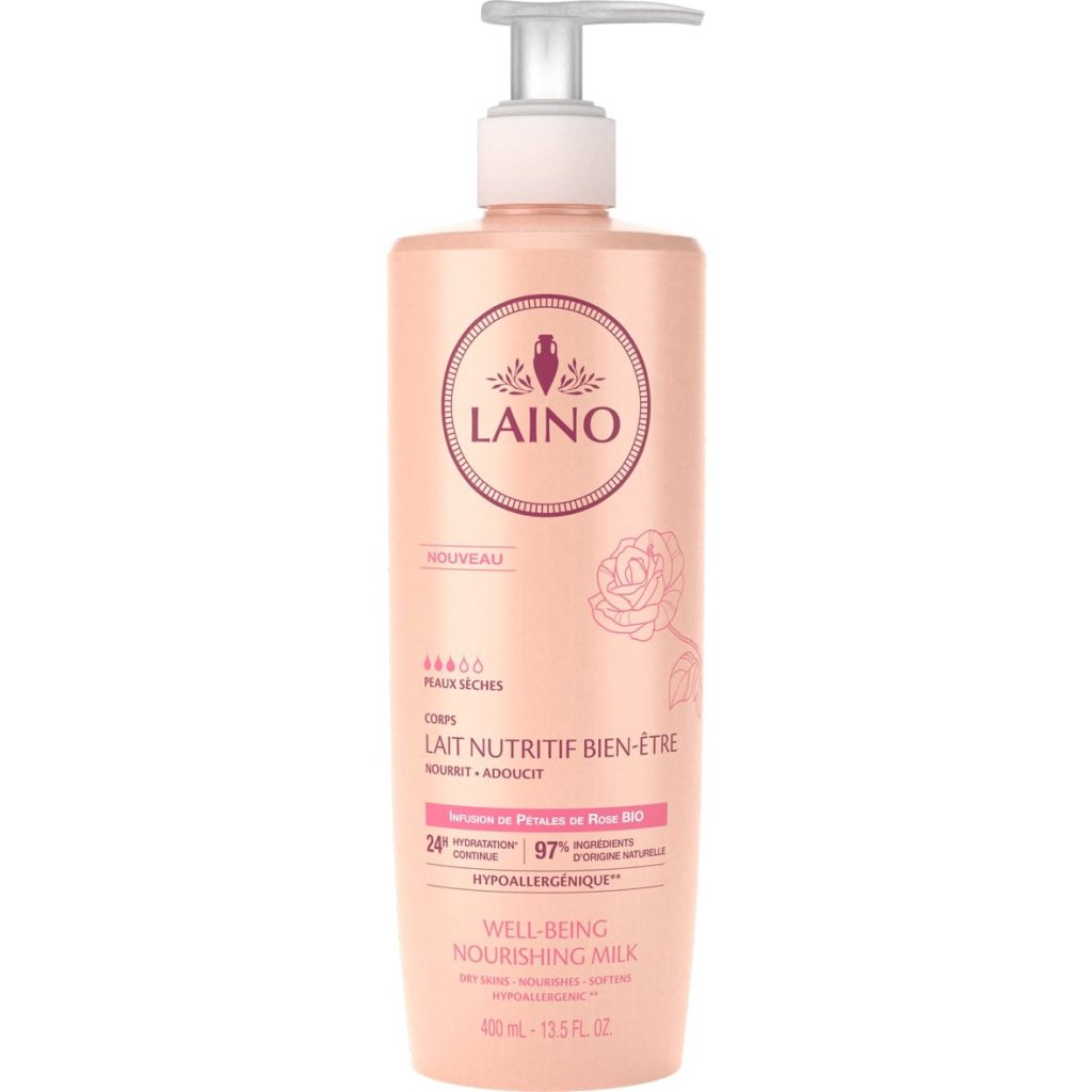 LAINO LAIT NUTRITIF DOUCEUR ROSE BIO 400ML