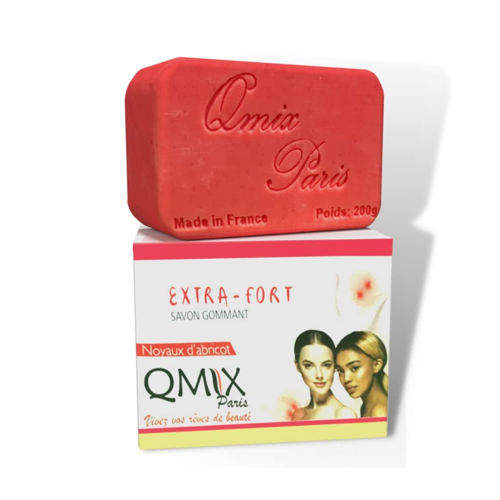 QMIX SAVON SOIN GOMMANT ABRICOT 200G (ROUGE)