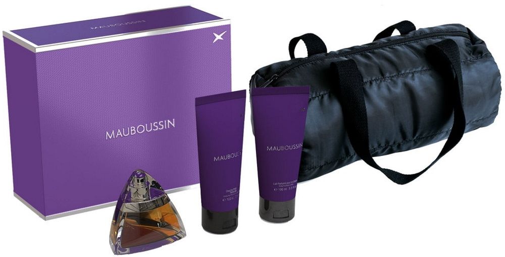 PARF MAUBOUSSIN COF FEMME EDP 100ML + SG 100ML+LAIT CORPS 100ML+SAC SPORT