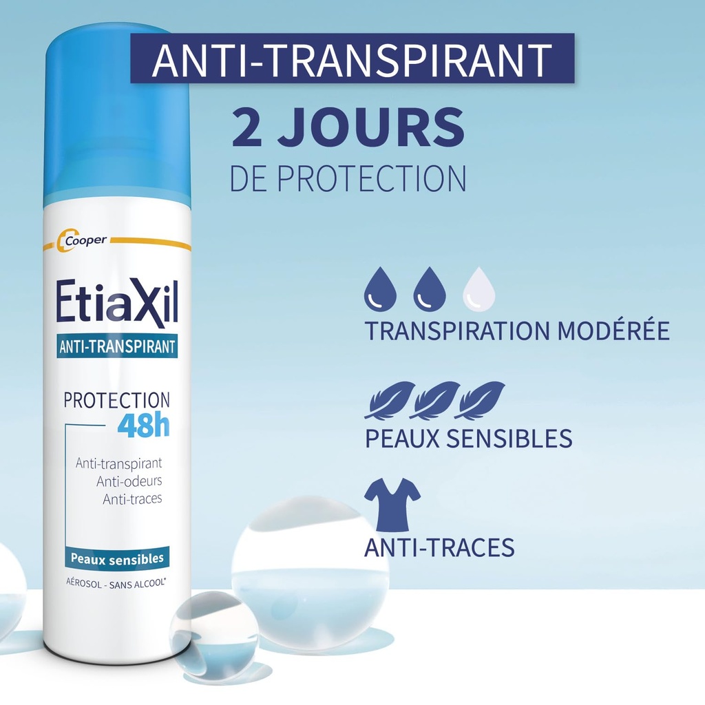 ETIAXIL ANTI TRANSPIRANT PROTECTION 48H SPRAY 150ML