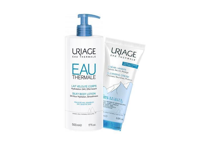 URIAGE LAIT VELOUTE 500ML+CREME LAVANTE 200ML