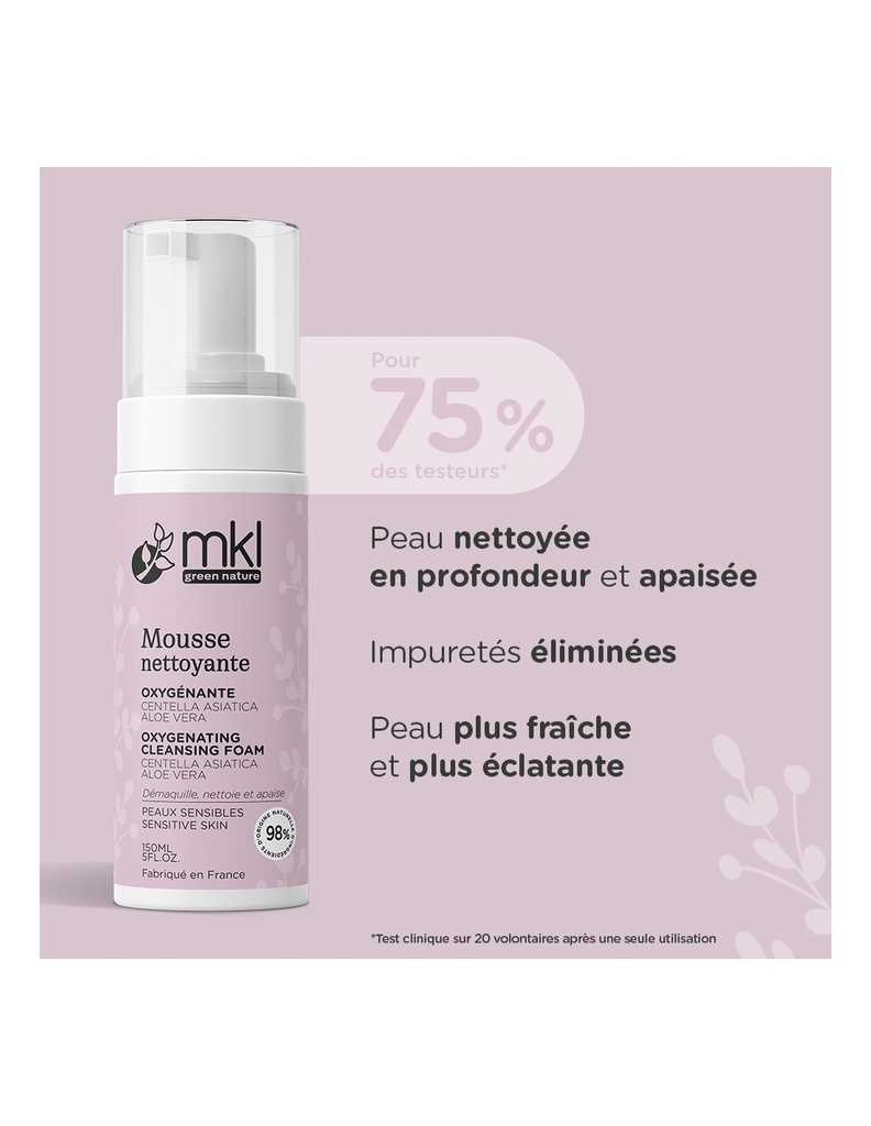 MKL MOUSSE NETTOYANTE OXYGENANTE 150ml
