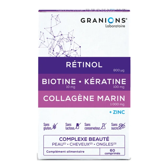 GRANIONS COMPLEXE BEAUTE-CHEUVEUX- ONGLES 60 COMPRIME