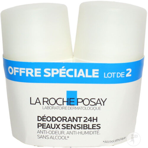 LA ROCHE POSAY DEODORANT PEAUX SENSIBLES 24h 2X50ml