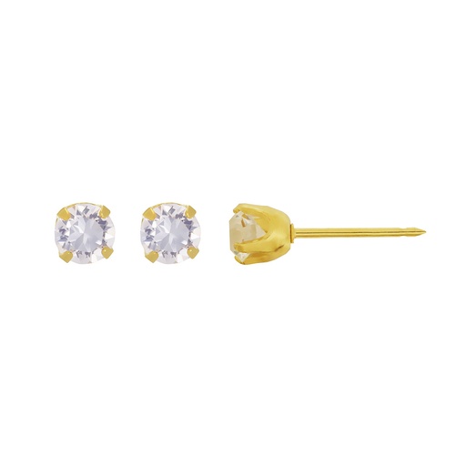 BOUCLE DORE OXYDE ZIRCONIUM 2MM REF 37C