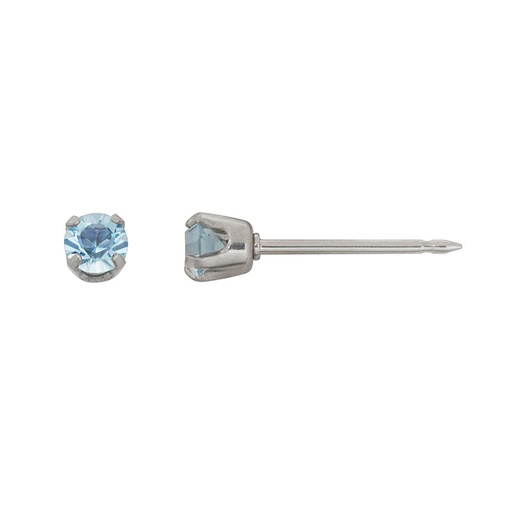 BOUCLE DORE PAPI BLEU AIGU MARIN REF896-3