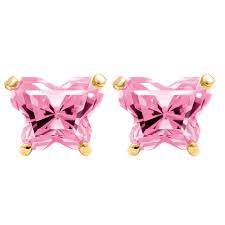 BOUCLE DORE PAPILLON ROSE PALE REF 896-10