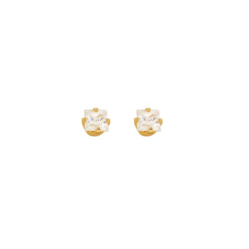 BOUCLE OR OXYDE ZIRCONIUM CARRE REF 251E