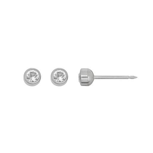 BOUCLE TITANE ETOILE AVC CRISTAL REF 171C