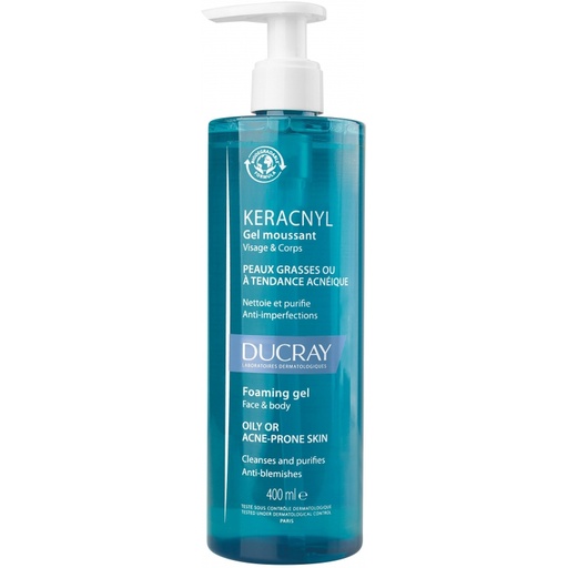 DUCRAY KERACNYL GEL MOUSSANT T/400ML