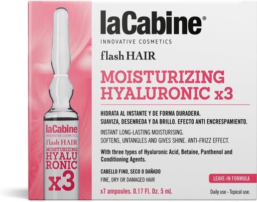 LAC FLASH HAIR MOISTUR HYALUR AMP 7X5ML