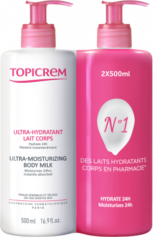 [3700281702293] TOPICREM ULTRA HYDRA DUO 2*500ML