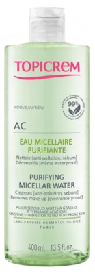 [3700281704495] TOPICREM AC EAU MICELLAIRE PURIFIANTE FL/400 ML