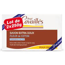 ROGE CAV SAVON SURGRAS FLEUR COTON 250G LOT 2