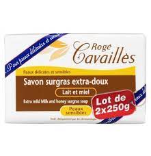 ROGE CAV SAVON SURGRAS LAIT MIEL 250G LOT 2