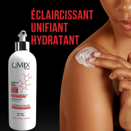 QMIX LAIT ECLAIRCISSANT UNIFIANT HYDRATANT 400ML