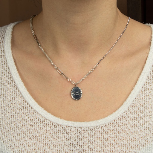COLLIER ARGENT GOOD LUCK