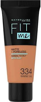 MAYBELLINE FDT FIT ME MATTE N°334 WARM TAN30 ML
