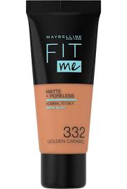 MAYBELLINE FDT FIT ME N°332 GOLDEN CARAMEL T/18 ML