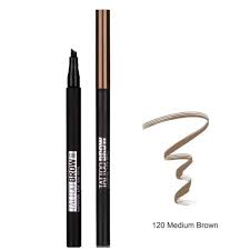 MAYBELLINE TATOO BROW PEN MEDIUM BROWN EYES N°120