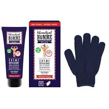 BLONDEPIL HOMME CR DEPILATOIRE ZON INT FL/100 ML+GANT