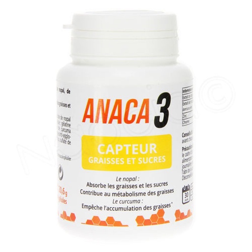 ANACA 3 CAPTEUR GRAISSE-SUCRE 