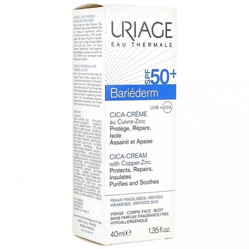 URIAGE BARIEDERM CICA-CREME SPF50+ T 40 ML