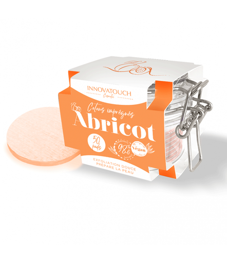 INNOVATOUCH ABRICOT DISQUE COTON IMPREGNE X50