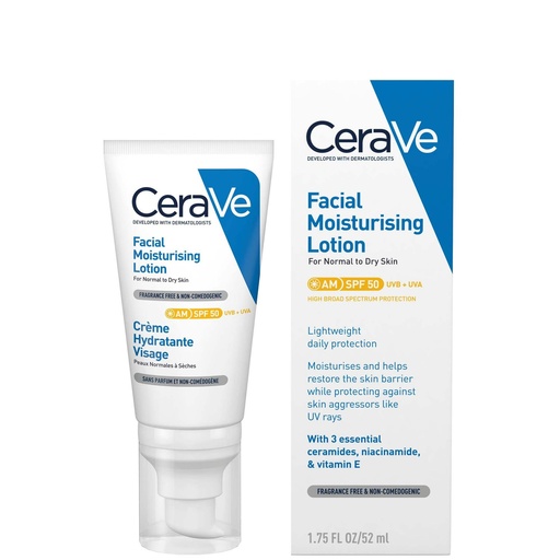 [3337875814652] CERAVE CREME HYDRA VISAGE SPF50 52ML