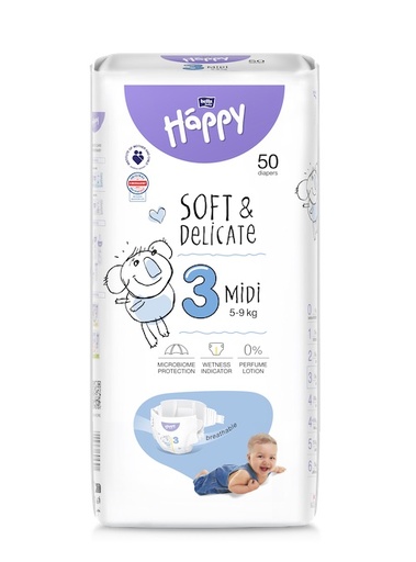 HAPPY COUCHES BEBE MIDI 5-9KG S/50