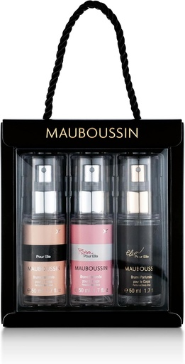 PARF MAUBOUSSIN COF POUR ELLE BODY MIST 3X 50ML (ELIXIR, POUR ELLE, ROSE POUR ELLE)