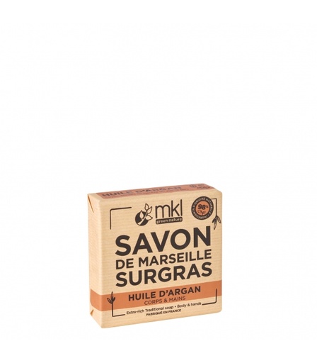[3760162120738] MKL SAVON MARSEILLE SURGRAS HUILE ARGAN 100G