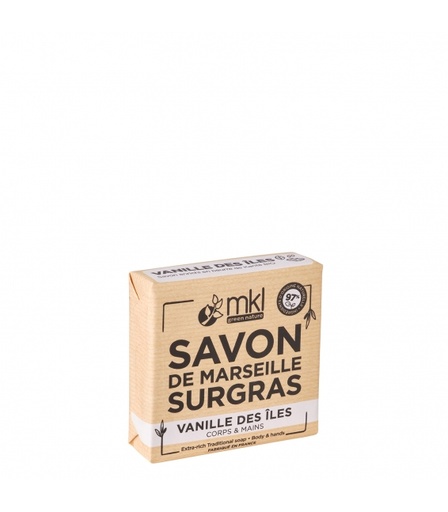 [3760162120769] MKL SAVON MARSEILLE SURGRAS VANILLES DES ILES 100G