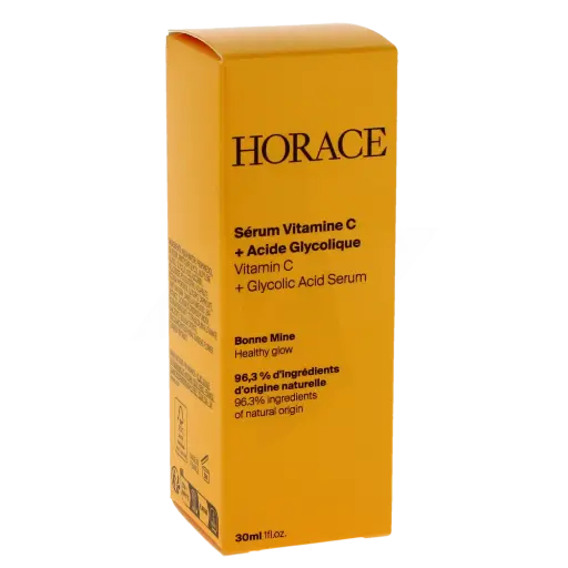 [3701154701474] HORACE SERUM BONNE MINE VITAMINE C ET ACIDE GLYCOLIQUE PEAUX TERNES 30ml